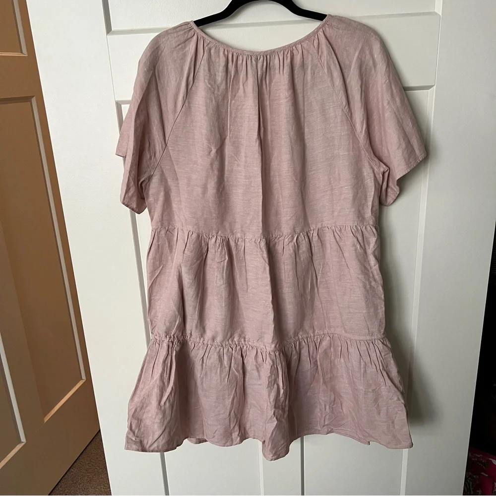 Pink Madewell Dress Size XL with pockets - Picture 5 of 7